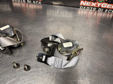 2005 C6 CORVETTE OEM FRONT SEAT BELTS DRIVER / PASSENGER GREY #1110