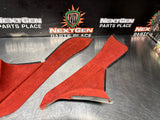 04-06 PONTIAC GTO CENTER CONSOLE TRIM PANELS RED OEM #1191