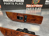 2011 GMC SIERRA 2500 CREW CAB WOOD FRONT & REAR POWER WINDOW SWITCHES OEM #1254