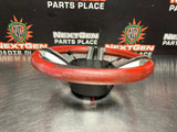 2011 FORD MUSTANG GT STEERING WHEEL RED LEATHER OEM #828