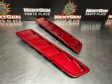 2014 FORD MUSTANG GT HOOD VENT LOUVERS PAIR RUBY RED OEM #783