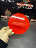 2016 FORD MUSTANG GT FUEL DOOR GAS LID TANK COVER ORANGE OEM #1478