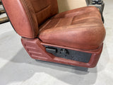 08-10 F250 KING RANCH REAR CAPTIAN SEATS WITH CENTER CONSOLE OEM  #3849