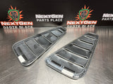 10-14 FORD MUSTANG GT EXTERIOR AIR VENTS REAR WINDOW LOUVRE SILVER OEM #763