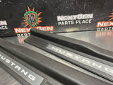 2011 FORD MUSTANG GT LH AND RH ILLUMINATED DOOR SILL TRIM SET OEM #1595
