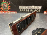 2012 GMC SIERRA 3500HD CREW CAB WOOD FRONT AND REAR POWER WINDOW SWITCHES #1172