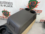 2013 FORD F150 CENTER CONSOLE BLK AND TAN OEM #587