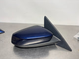 10-14 FORD MUSTANG GT RH PASSENGER SIDE VIEW MIRROR KONA BLUE OEM #1493