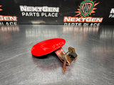 10-14 FORD MUSTANG GT FUEL DOOR GAS LID TANK COVER RED OEM #1298