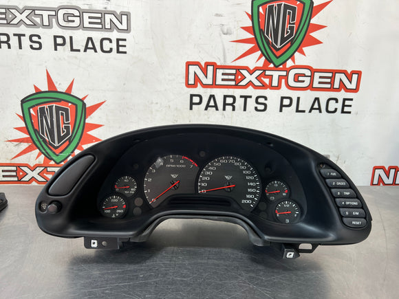 1999 C5 CORVETTE CLUSTER WITH BEZEL OEM 61,554 MILES #651