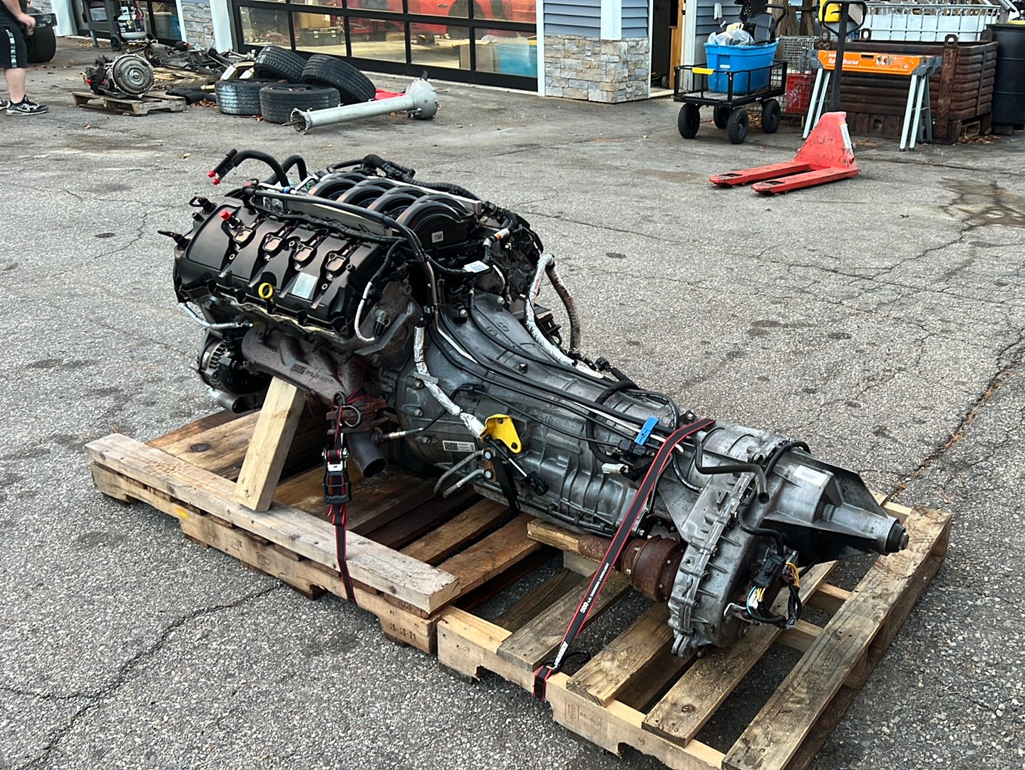 2012 FORD F150 COYOTE 5.0 6R80 4WD ENGINE TRANSMISSION PULLOUT 314