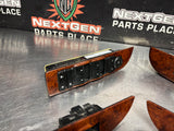 2011 CHEVY SILVERADO 2500HD CREW CAB WOOD POWER WINDOW SWITCHES OEM #1304