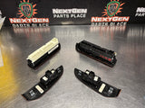 2011 GMC SIERRA 2500HD CREW CAB WOOD FRONT AND REAR POWER WINDOW SWITCHES #1047