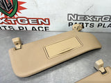 2012 FORD F350 KING RANCH SUN VISOR SET TAN OEM #471