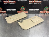 2009 FORD F350 SUN VISORS TAN OEM #985