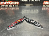 14-19 C7 CORVETTE BOWTIE EMBLEM CROSSED FLAGS #1604
