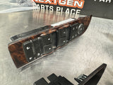 2011 GMC YUKON DENALI XL WOOD LH RH RR LR POWER WINDOW SWITCHES OEM #844