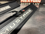 2019 FORD MUSTANG GT LH AND RH ILLUMINATED DOOR SILL TRIM SET OEM #1643