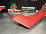 97-04 C5 CORVETTE RH SIDE SEAT BELT TRIM FIRETHORN RED OEM 10258546 #1425