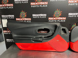 97-04 C5 CORVETTE DOOR PANELS BLACK/ RED OEM #880