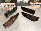 2011 GMC YUKON DENALI XL WOOD LH RH RR LR POWER WINDOW SWITCHES OEM #844