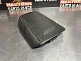 2014 CAMARO SS LEATHER CENTER CONSOLE LID W WHITE STITCH OEM #1008
