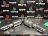 11-14 FORD MUSTANG GT ROUSH AXLE BACK ROUND TIPS EXHAUST OEM #1588