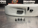 05-13 C6 CORVETTE RH PASSENGER SEAT BEZEL W/ LUMBAR AND 6 WAY SWITCH GREY #1110