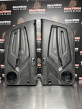 2011 FORD MUSTANG GT BLACK INTERIOR DOOR PANELS BLUE STITCH OEM #793