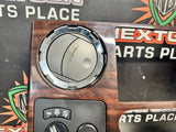 2009 FORD F250 F350 RADIO BEZEL CLIMATE CONTROL WOOD TRIM #985