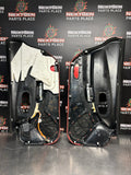 97-04 C5 CORVETTE DOOR PANELS BLACK/ FIRETHORN RED OEM #1150