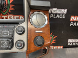 2015 FORD F250 RADIO BEZEL WOOD GRAIN DC34-2504302-C OEM #1144