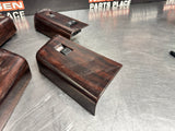 2008 FORD F250 LH & RH FRONT AND REAR DOOR WOODGRAIN WINDOW SWITCH SET OEM #1105