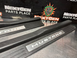 2013 FORD MUSTANG GT LH AND RH ILLUMINATED DOOR SILL TRIM SET OEM #1264
