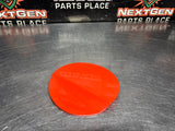 2016 FORD MUSTANG GT FUEL DOOR GAS LID TANK COVER ORANGE OEM #1478
