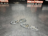 2011 FORD MUSTANG GT 5.0 FENDER EMBLEMS LH/RH CHROME OEM #931
