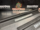 2011 FORD MUSTANG GT LH AND RH ILLUMINATED DOOR SILL TRIM SET OEM #1557