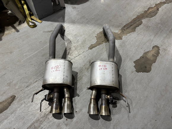 14 - 19 C7 CORVETTE Z06 NPP EXHAUST MUFFLER WITH ELECTRIC CUTOUTS 82241244 OEM  #1181