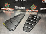 2013 FORD MUSTANG GT QUARTER GLASS WINDOW VENT COVERS BLK OEM #1160
