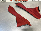 04 - 06 PONTIAC GTO RED CONSOLE TRIM PANEL SET LH RH 92156766 92156764 #560