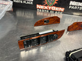2012 CHEVY SILVERADO 2500 CREW CAB WOOD FRONT AND REAR WINDOW SWITCHES OEM #1379