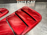 10-14 FORD MUSTANG GT EXTERIOR AIR VENTS CANDY RED OEM #928
