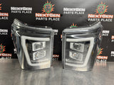 2012 FORD F250 AFTERMARKET PROJECTOR HEADLIGHTS w/ BUILT-IN LED BLK HOUSING #916