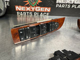 2011 GMC SIERRA 2500 CREW CAB WOOD FRONT & REAR POWER WINDOW SWITCHES OEM #1254
