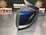 10-14 FORD MUSTANG GT RH PASSENGER SIDE VIEW MIRROR KONA BLUE OEM #968