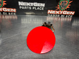 10-14 FORD MUSTANG GT FUEL DOOR GAS LID TANK COVER RED OEM #1298