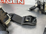 2012 FORD F250 BLACK REAR SEAT BELTS RH LH W MIDDLE BELT OEM #370