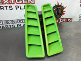 2013 FORD MUSTANG GT HOOD VENT LOUVERS PAIR GOTTA HAVE IT GREEN OEM #286