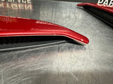 2012 FORD MUSTANG GT RH/LH REAR QUARTER SIDE SCOOPS CANDY RED OEM #928