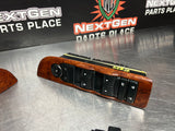 2015 GMC SIERRA 2500HD CREW CAB WOOD FRONT & REAR POWER WINDOW SWITCHES OEM #829